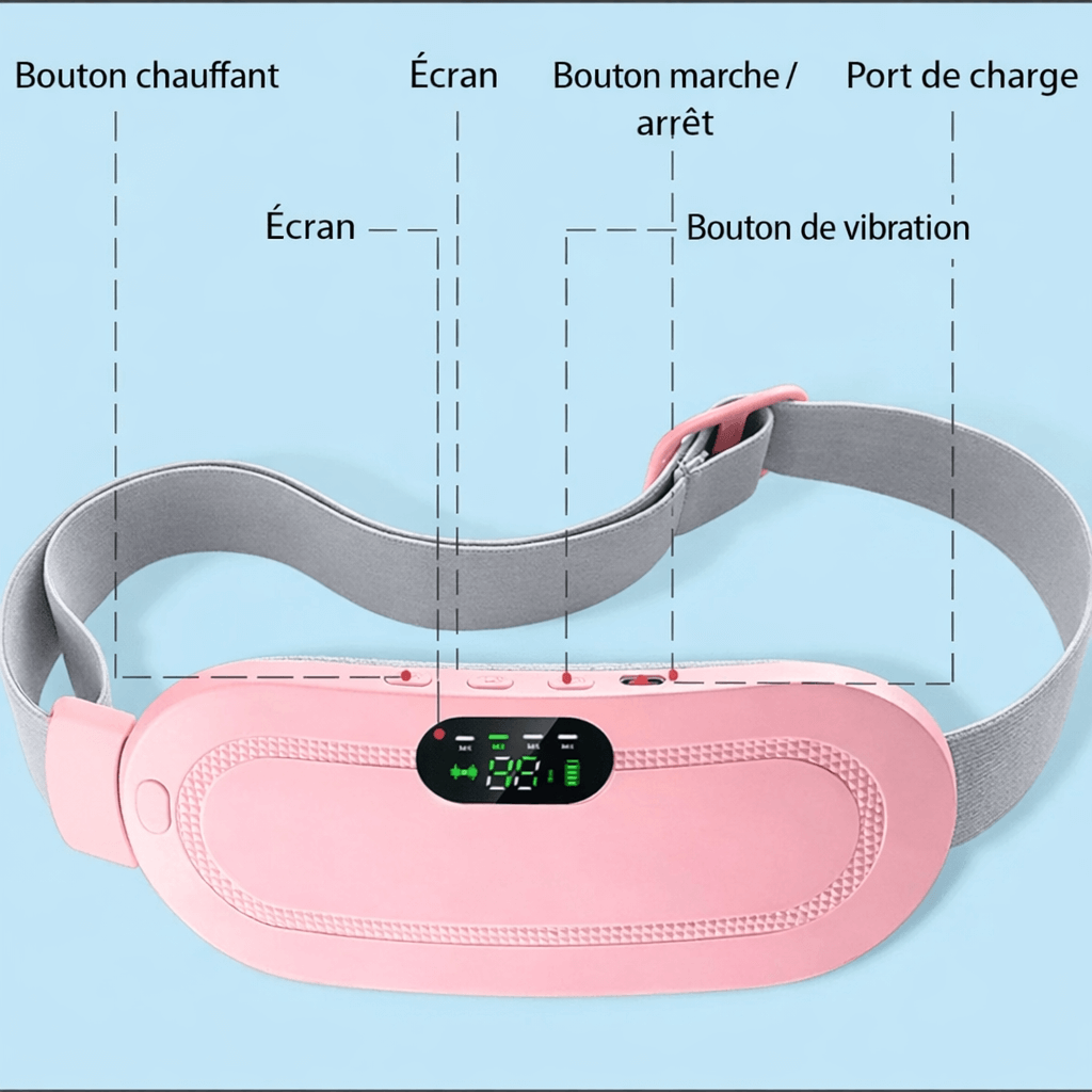 Ceinture Chauffante Menstruelle by Q'HAIR YOU™
